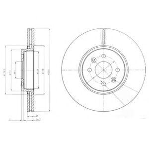 BG3929 диск тормозной передний!\ Renault Scenic/Grand Scenic 1.5D-2.0D 04> BG3929 DELPHI