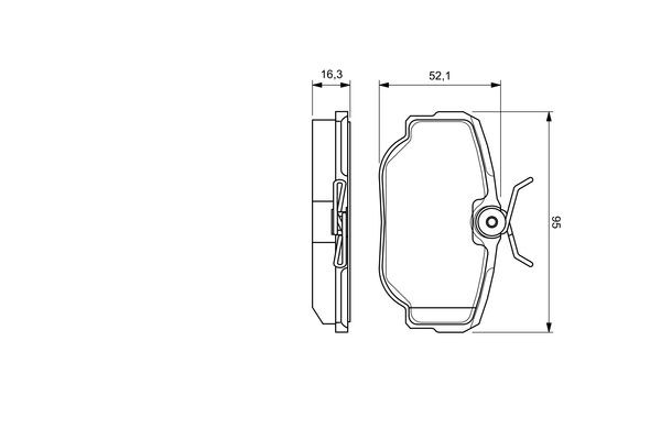 0 986 424 564 577 00!колодки дисковые з.\Land RoverDiscovery 2.5TD/4.0i 98>/Rang 0 986 424 564 BOSCH