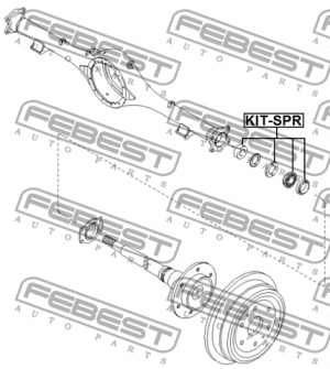 Подшипник полуоси KIA Sportage (96-) задней FEBEST KIT-SPR FEBEST