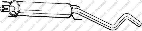 Глушитель OPEL Astra H (1.6/1.8) средняя часть BOSAL 284-735 BOSAL