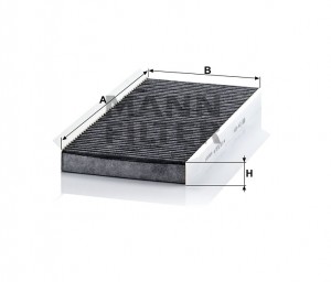 Фильтр салонный угольный CUK4054 CUK4054 MANN FILTER