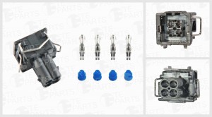 Разъем VW AUDI SEAT SKODA электрический (4-х контактный) TE PARTS 7810140 TE PARTS