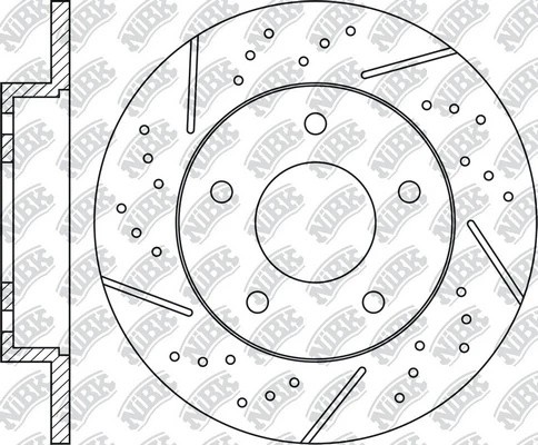 Диск тормозной MAZDA 3 (02-) задний (1шт.) NIBK RN1369DSET NIBK