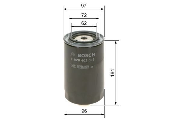 IVECO STRALIS (2002-2006) m16 со сливом F 026 402 036 BOSCH