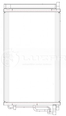 Радиатор кондиц. для а/м Hyundai Elantra (AD) (15-) 1.6i/2.0i (LRAC 0831) LRAC0831 LUZAR