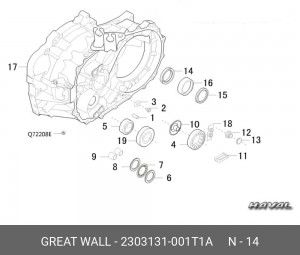 САЛЬНИК ПРИВОДА HOVER M2 2303131-001T1A 2303131001T1A GREAT WALL