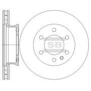 Диск тормозной передний MERCEDES SPRINTER (906) SD5601 SD5601 SANGSIN