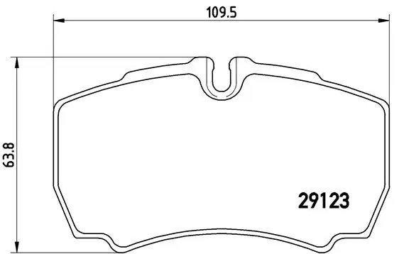 Колодки тормозные дисковые задн, IVECO: DAILY III 29 L 10/29 L 11/29 L 12/29 L 1 PA6023 BREMBO