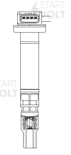 Катушка зажигания для а/м Toyota Land Cruiser (J12) (02-) 2.7i (SC 1903) SC 1903 START VOLT