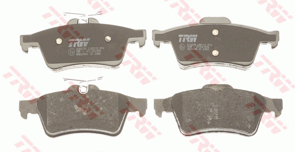 Колодки задние FORD FOCUS II GDB2086 GDB2086 TRW