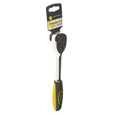 Ключ трещотка 1/2" 72 зуба 260мм прямая резиновая рукоятка ЭВРИКА ER-11272 EVRIKA