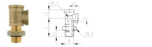 Адаптер M16/F16/F16 L-образный (Sirit) 272051615 SIRIT