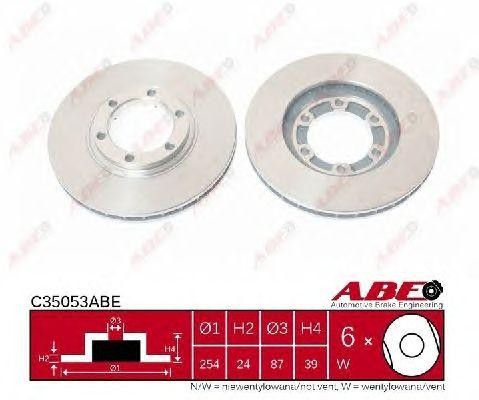 Диск тормозной передний C35053ABE ABE