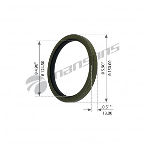 Сальник MAN ступицы передней (125x150x13мм) MANSONS GR318 MANSONS