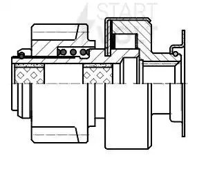 Привод стартера (бендикс) для а/м BMW X5 F15 (13-)/X6 F16 (14-) 3.0i (VCS 2619) VCS 2619 START VOLT