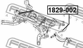 Болт CHEVROLET Captiva (07-08) рычага заднего FEBEST 1829-002 FEBEST