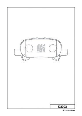 Замена на D2302H Колодки тормозные дисковые D2302 D2302 MK KASHIYAMA