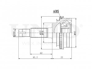 ШРУС внешний CVJ-20118 UNIO