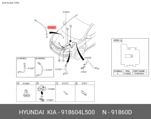 Жгут проводки 918604L500 HYUNDAI KIA