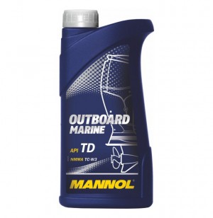 Масло моторное для 2-х тактных двигателей лодок MANNOL OUTBOARD MARINE синт.1л 1412 MANNOL
