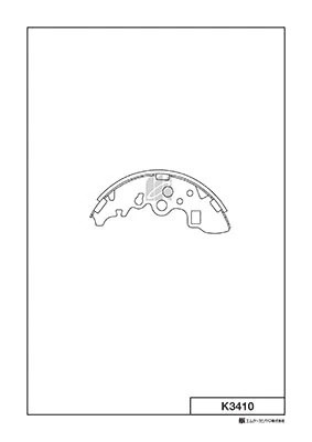 Колодки тормозные барабанные Mazda Bongo, Nissan Vanett 1.8-2.2 99-07 K3410 K3410 MK KASHIYAMA