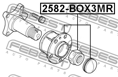 Ступица 2582-BOX3MR 2582-BOX3MR FEBEST