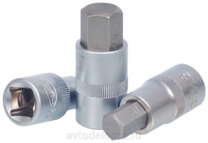 Головка торцевая с битой 1/2" шестигранник 14 мм "АвтоDело" (L=55 мм.) 39294 AVTO DELO