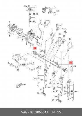 VW TIGUAN (2011>) 03L 906 054 A VAG