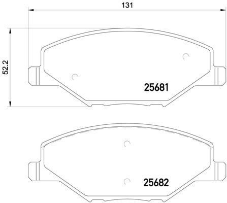 Колодки тормозные P85121 P85121 BREMBO