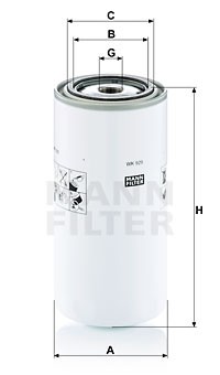 Фильтр топливный CASE HITACHI NEW HOLLAND дв.CUMMINS MANN WK 929 X MANN FILTER