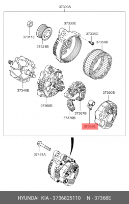 ФИКСАТОР ЩЕТОК 3736825110 HYUNDAI KIA