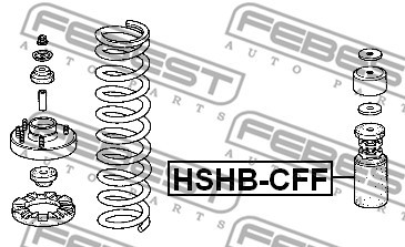 Пыльник переднего амортизатора HSHB-CFF FEBEST