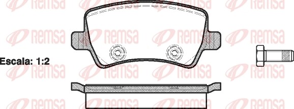 1236 00 [1439866] !колодки дисковые з.\ Ford Galaxy/Mondeo/S-max, Volvo S80 1.6- 123600 REMSA