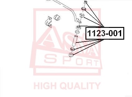 ТЯГА СТАБИЛИЗАТОРА ПЕРЕДНЯЯ ASVA 1123-001 1123-001 ASVA