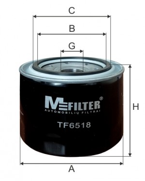 фильтр масляный!\ Toyota Avensis/Carina E/Corolla 2.0D/D-4D 96> TF6518 MFILTER AUTOMOTIVE FILTERS