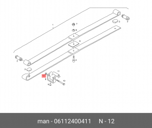ГАЙКА 06112400411 MAN
