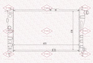 Радиатор охлаждения TGA1010 TGA1010 TATSUMI