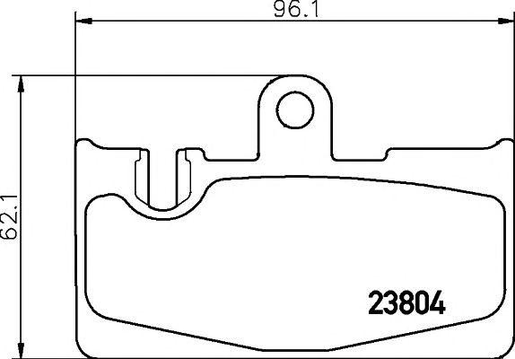 2380401 колодки дисковые задние!\ Lexus LS 430 00> 2380401 TEXTAR