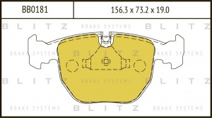 Колодки тормозные дисковые передние BMW 7(E38)/ 5(E39)/ X5(E53) 96- BB0181 BB0181 BLITZ