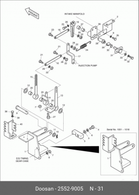2552-9005 Регулятор (позиционер) 2552-9005 DOOSAN