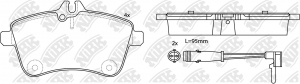 Колодки тормозные MERCEDES A (W169),B (W245) передние (4шт.) NIBK PN0490W NIBK