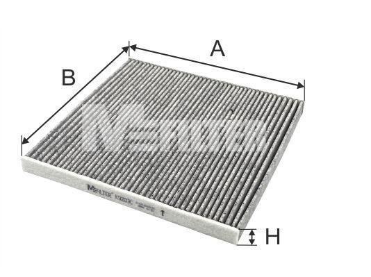 фильтр салона! угольный\ Toyota Yaris 1.0i/1.3 16V/1.4D-4D 99-05 K9203C MFILTER AUTOMOTIVE FILTERS