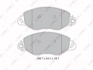 Колодки тормозные передние подходит для FORD Transit 2.0D-2.4D 00-06 BD-3032 BD-3032 LYNXAUTO