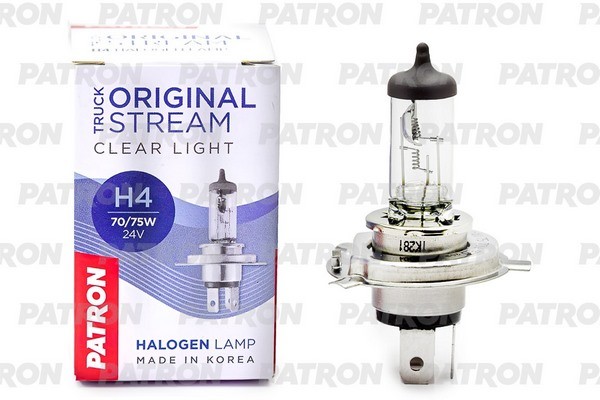 Лампа 24V H4 75/70W P43t-38 PATRON PLH4-75/70 PATRON