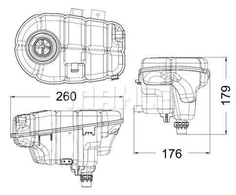 БАЧОК РАСШИРИТЕЛЬНЫЙ CRT 60 000S MAHLE KNECHT