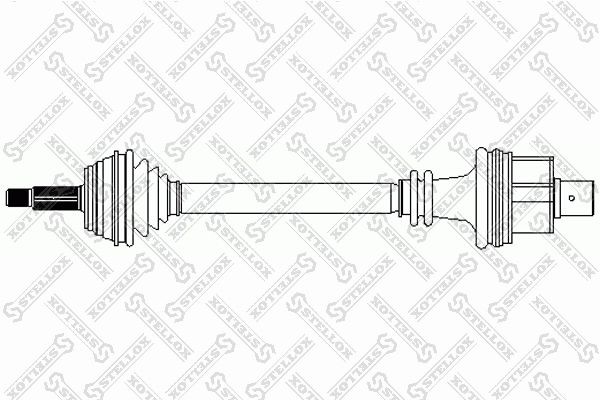 Привод RENAULT Clio (98-08) колеса переднего правый STELLOX 158-1020-SX STELLOX