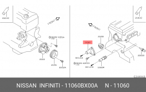 термостат!\ Nissan 11060-BX00A NISSAN