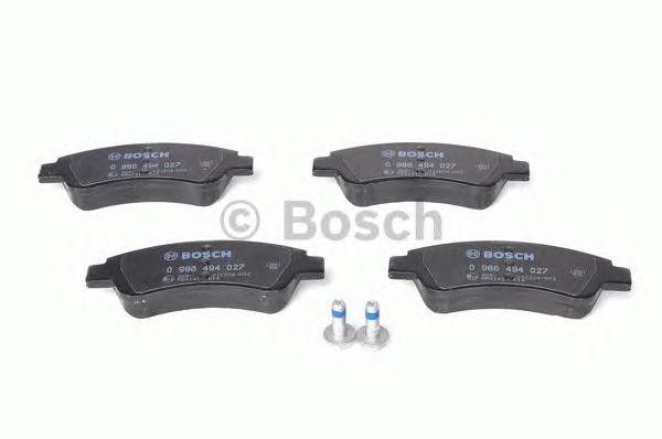 PEUGEOT 307/206/207 CITROEN XSARA без датчика износа 0 986 494 027 BOSCH