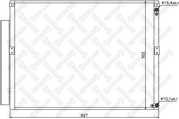 радиатор кондиционера!\ Toyota 4 Runner/Land Cruiser ##J120 all 03> 10-45528-SX STELLOX