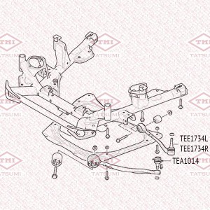 Опора шаровая нижняя L/R BMW X5(E53) 00- TEA1014 TEA1014 TATSUMI